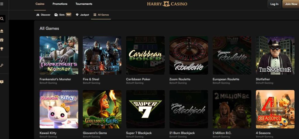 harry casino review